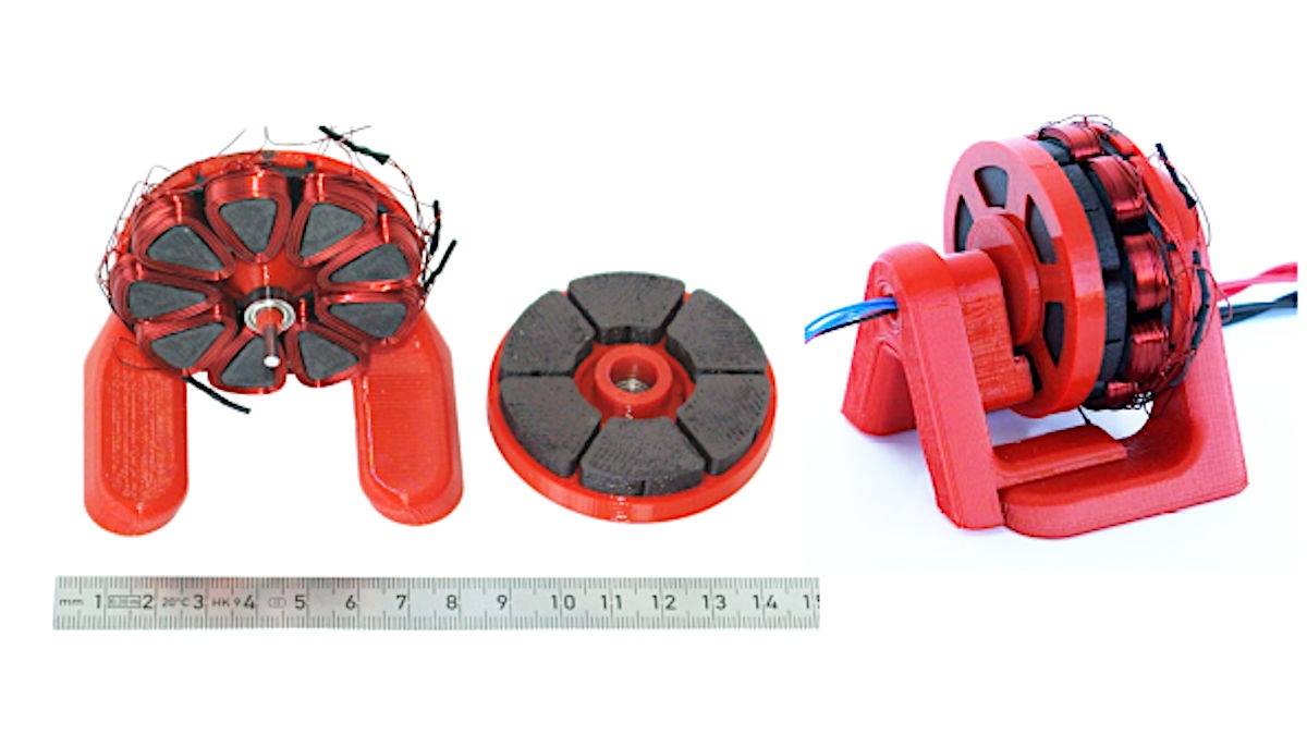 Bild eines 3D-gedruckten Motors